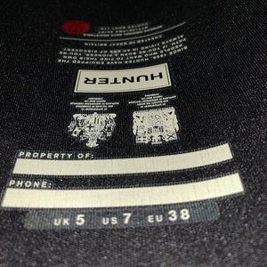 Black Matte Tall Hunter Boots